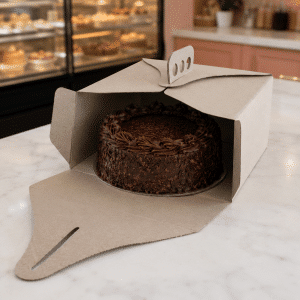 Caja Para Torta De Cartón microcorrugado 27x27x10