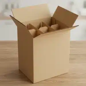 Caja Para 6 Botellas De Vino 23x16x32 Con Separador