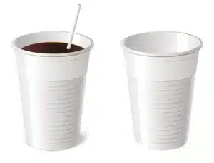 Vaso Plastico Descartable Virgen Resistente Blanco 330cc - Imagen 2