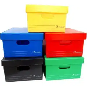 Cajas de archivo plástico con tapa 38x30x26 - Imagen 2