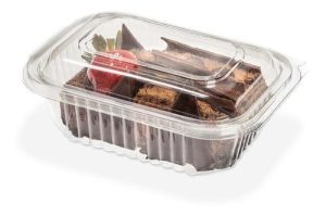 Bandeja Plastica Descartable Rectangular Con Tapa 101 - PP Apta Microondas - Imagen 6