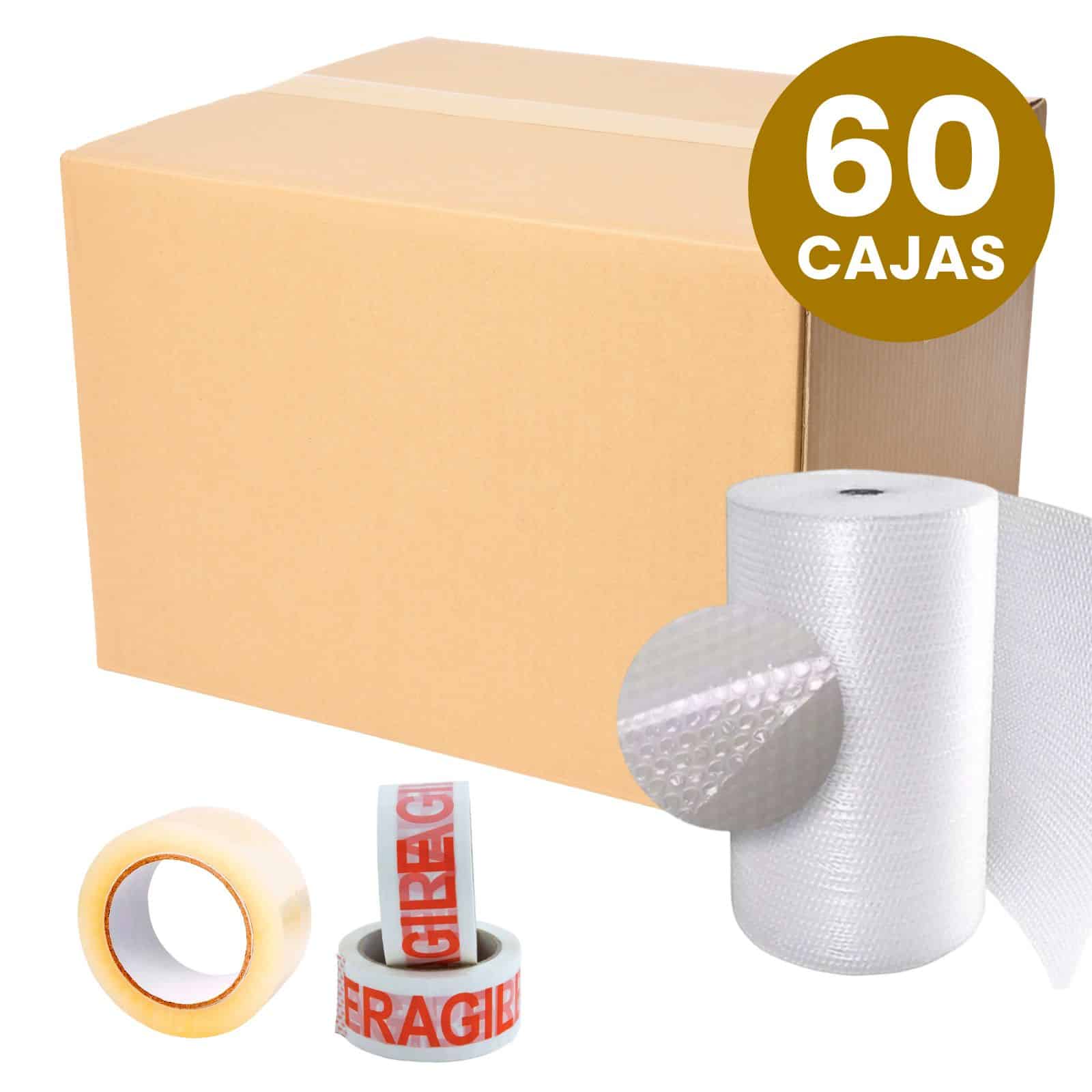 Combo Mudanza 60 Cajas Varias Medidas, 1 Pluribol, 12 Cintas +2 Cajas de Regalo - Imagen 2