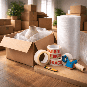 Combo Mudanza 60 Cajas Varias Medidas, 1 Pluribol, 12 Cintas +2 Cajas de Regalo