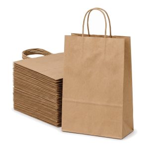 Bolsas De Papel Kraft Con Manija Retorcida 34x17x49