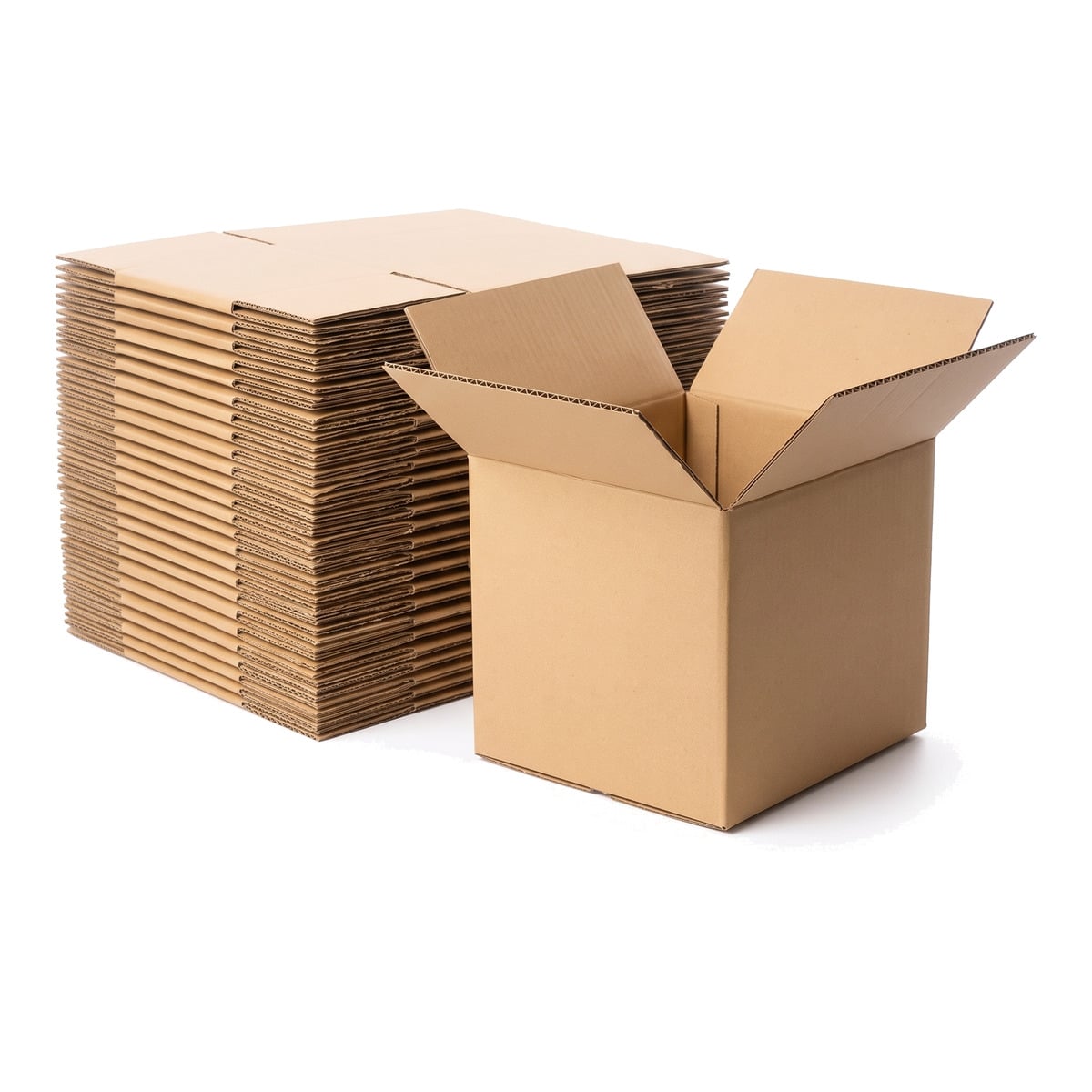 Pallet Cerrado de Cajas de Carton Corrugado Estandar 40x30x30 de 4mm