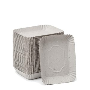 Bandeja De Carton Gris N°4 24cm x 19 cm