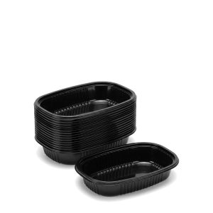 Bandeja Descartable Negra Pesada 103 Microondas 17.3 x 13.5 x 4.5- Delivery