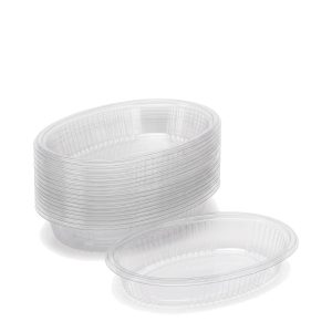 Bandeja Plastica Descartable 105 Ovalada - PP Apta Microondas