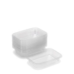 Bandeja Plastica Descartable Rectangular 103 - PP Apta Microondas 17x13x4